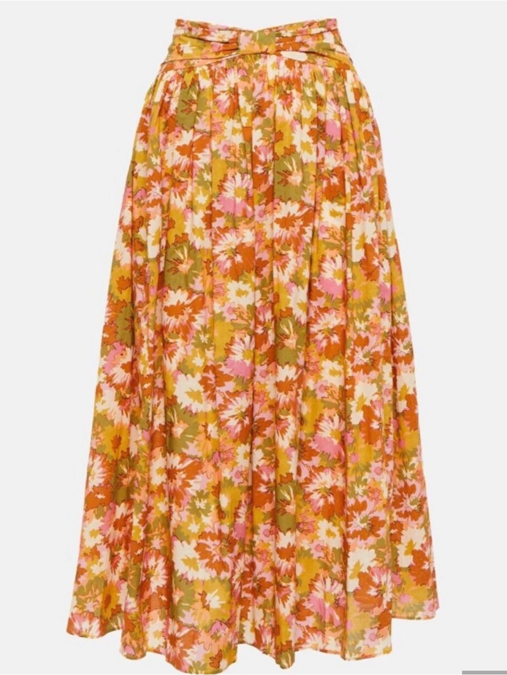 Zimmermann Floral Maxi Skirt in Orange, Pink & Cream Zimmerman size 1